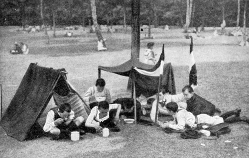 Boys camping, Berlin, Germany, 1922. Artist: Unknown