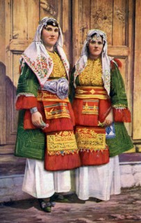 Two Greek women, 1922.Artist: LG Popoff