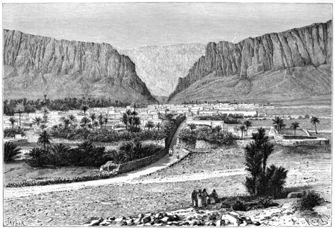 The El-Kantara Gorge, Tunisia, 1895.Artist: Armand Kohl