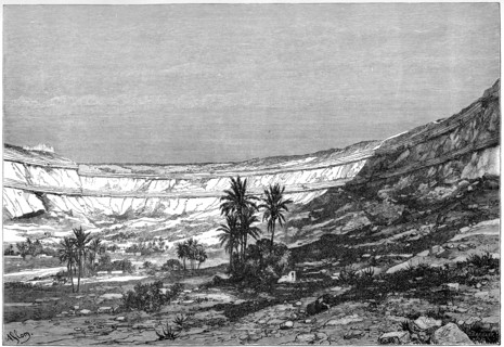 The Kasr-el-jebel Cirque, Syria, c1890. Artist: Charles Barbant