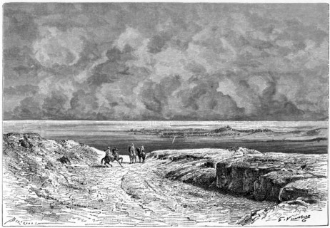 'Nafta and the Shott-el-jerid', c1890. Artist: Bertrand