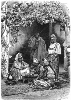 An Arab family of Tlemcen, Algeria, c1890.  Artist: Bertrand