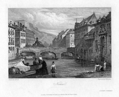 Namur, Belgium, 1830. Artist: William Finden