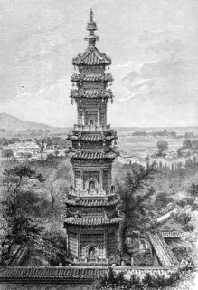 View from the Summer Palace, Peking, c1890. Artist: Unknown