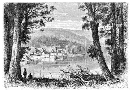 'Lake Hakone', c1890. Artist: Unknown
