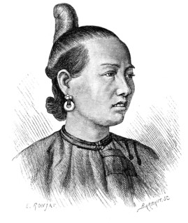'Female Coiffure, Swatow', c1890.Artist: Barbant