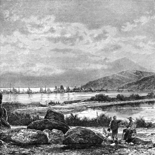 'Hong Kong, view from Kowlun', c1890. Artist: Unknown