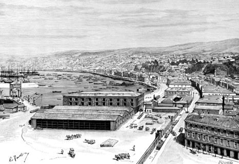 Valparaiso, Chile, 1895.Artist: Maynard