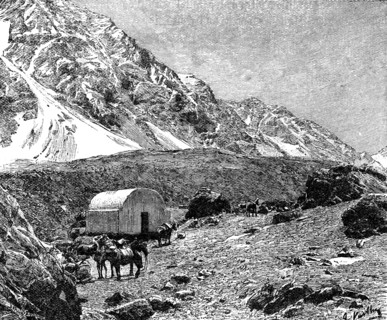 Casucha del Portillo, on the Cumbre, Chile, 1895. Artist: Unknown