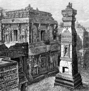 The Palace of Kailash, Ellora, India, 1895. Artist: Unknown