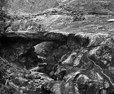 An Inca Bridge, Peru, 1895. Artist: Unknown