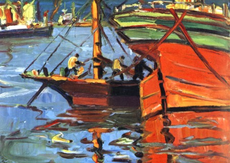 'A Sunny Day at Buenos Aires', (1930).Artist: Benito Quinquela Martin
