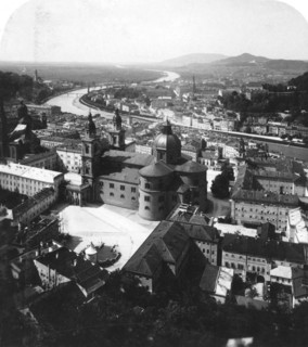 View of Salzburg from the Hohensalzburg Fortress, Salzburg, Austria, c1900. Artist: Wurthle & Sons