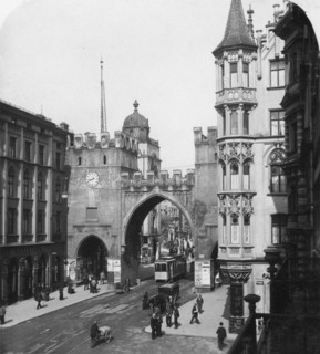 Karlstor Gate, Munich, Germany, c1900s.Artist: Wurthle & Sons