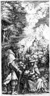 'Rest on the Flight into Egypt', c1515-1519 (1849).Artist: Albrecht Altdorfer