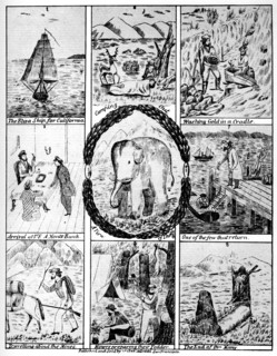 Scenes from the California gold rush, 1849 (1937).Artist: Cooke & Le Count