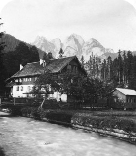 The blacksmith's forge at Gosau, Salzkammergut, Austria, c1900s.Artist: Wurthle & Sons