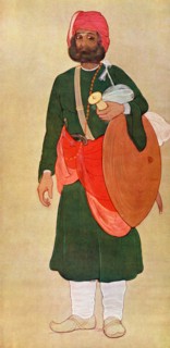 'The Rajput warrior from the War Group', 1929.Artist: Fyzee Rahamin
