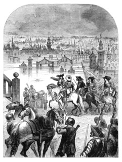 The flooding of Amsterdam in 1672 by the order of the William III, c1902. Artist: Unknown