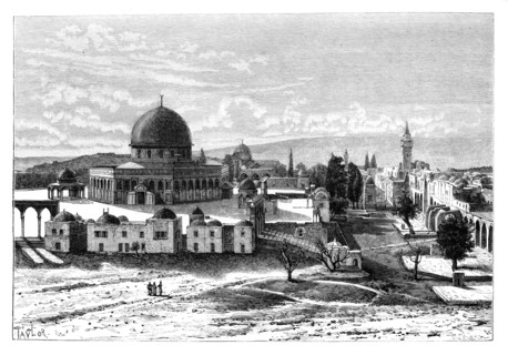 Omar's Mosque, Jerusalem, Israel, 1895.Artist: Armand Kohl