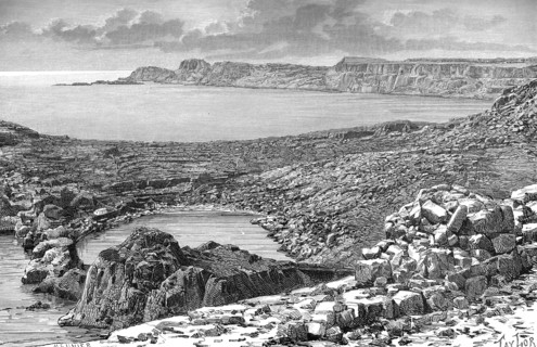Lindos Bay, Rhodes, Greece, c1890. Artist: Unknown