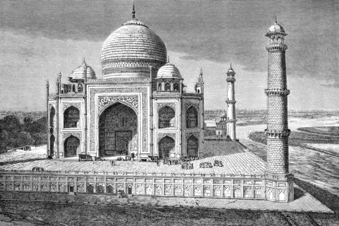 The Taj Mahal, Agra, India, 1895. Artist: Unknown