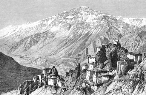 Dankar, Lahul and Spiti, India, 1895.Artist: Armand Kohl