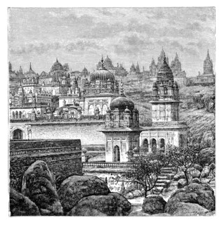 Jaina temples, Junagadh, Gujarat, India, 1895. Artist: Unknown