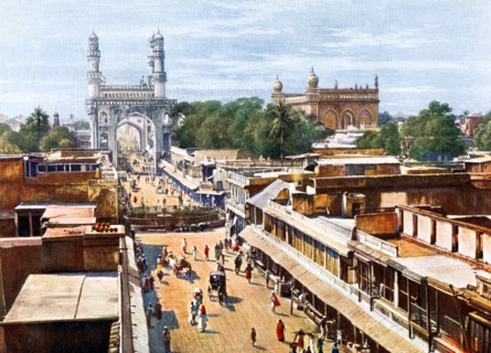 Principal Entrance Street, Hyderabad, India, early 20th century. Artist: Unknown