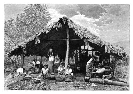 'Indian women of the hot lands on the Pacific slope', Central America, c1890. Artist: Henri Thiriat