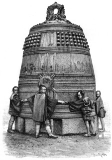 A bell from the Shiba quarter, Tokyo, Japan, 1895.Artist: Armand Kohl