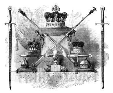 The Regalia of England, c1820 (c1895). Artist: Unknown