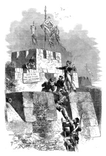 The capture of Ting-Hae, China, 1841 (c1895). Artist: Unknown