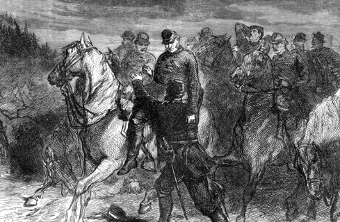 'General Jackson mortally wounded', (late 19th century). Artist: Unknown