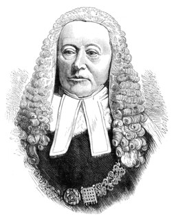 Sir Alexander Cockburn, Lord Chief Justice of England, (late 19th century). Artist: Unknown