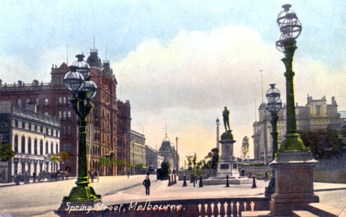 Spring Street, Melbourne, Australia, 1912. Artist: Unknown