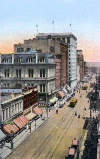 Looking north along Third Street, Portland, Oregon, USA, c1900s. Artist: Unknown