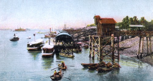 Rangoon Harbour, Myanmar, c1900s. Artist: Unknown