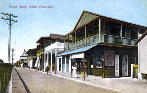 Front Street, Colon, Panama, 1907. Artist: Unknown
