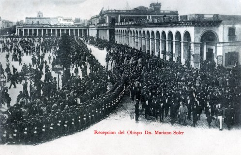 The reception of Bishop Mariano Soler, Montevideo, Uruguay, c1900s. Artist: Unknown
