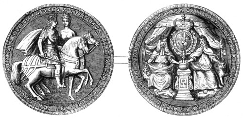 Great Seal of William and Mary, 19th century. Artist: Unknown