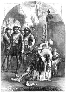 Death of Mac Ian, the massacre of Glencoe, 1692, (19th century). Artist: Unknown