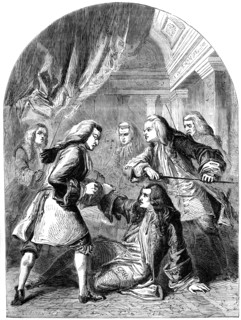 The attempted assassination of Robert Harley (1661-1724), 18th century (19th century).Artist: TE Nicholson