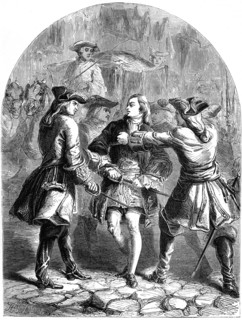 The arrest of the Young Pretender in Paris, 18th century (19th century).Artist: TE Nicholson
