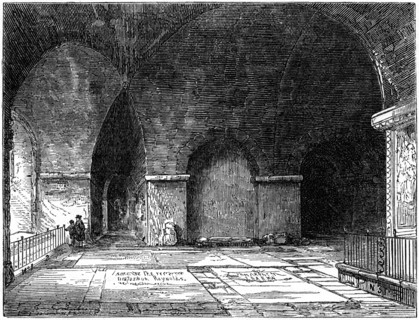 The tomb of Sir Christopher Wren (1632-1723), St Paul's Cathedral, London, 19th century. Artist: Unknown