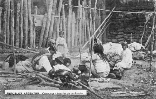 A family at work, Catamarca, Argentina, early 20th century. Artist: Unknown