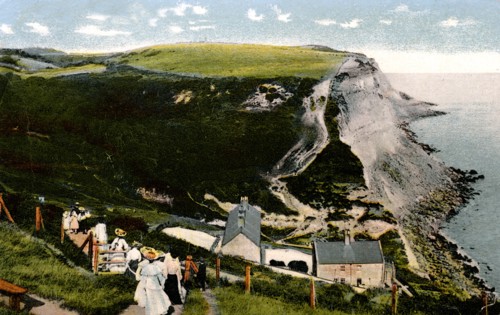 Ecclesbourne Cliff, Hastings, East Sussex, early 20th century. Artist: Unknown