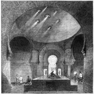 A Turkish bath in Jermyn Street, London, 1891.Artist: Swain