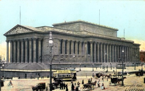 St George's Hall, Liverpool, Merseyside, late 19th century.Artist: Horrocks & Co