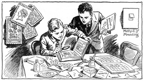 'The joys of stamp collecting', 1937. Artist: Unknown
